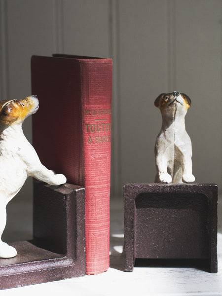 Jack Russell Iron Book Ends