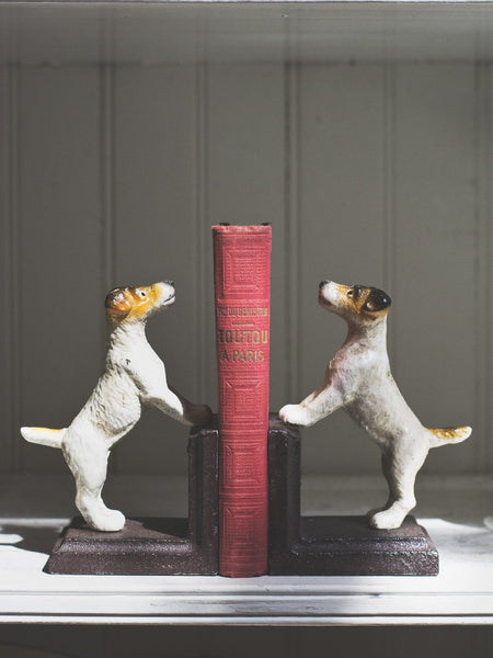 Jack Russell Iron Book Ends