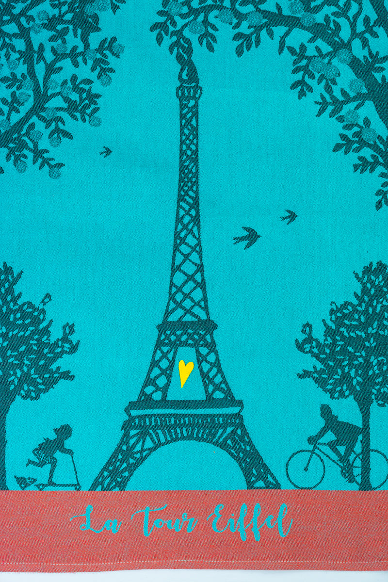 Moutet Midnight in Paris Tea Towel