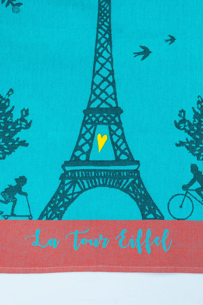 Moutet Midnight in Paris Tea Towel