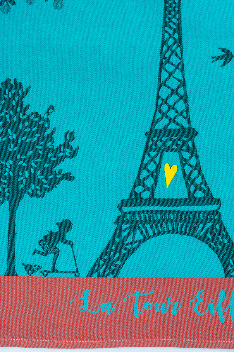 Moutet Midnight in Paris Tea Towel