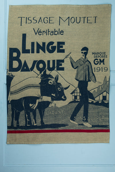 Moutet "1919 Linge Basque" Tea Towel