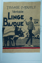 Moutet "1919 Ligne Basque" Tea Towel