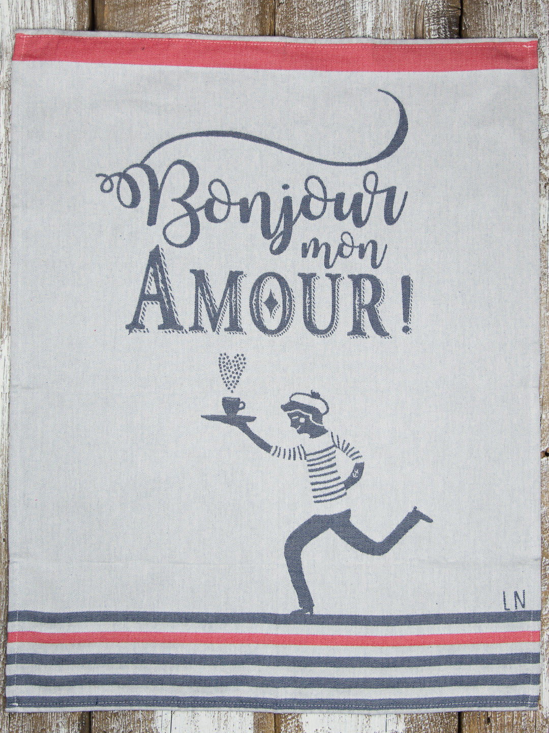 Moutet Bonjour mon Amour Tea Towel