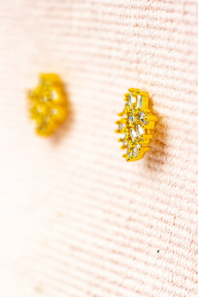 Petite Crystal Cluster Earrings