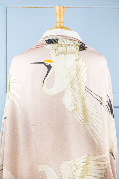 Pink Heron Scarf