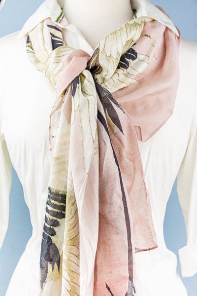 Pink Heron Scarf