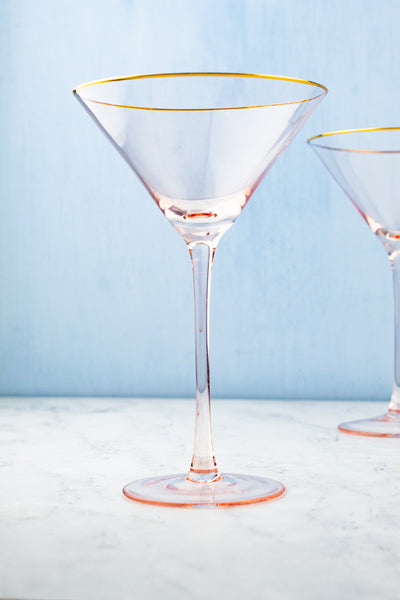 Pink Martini Glasses - Set of 2