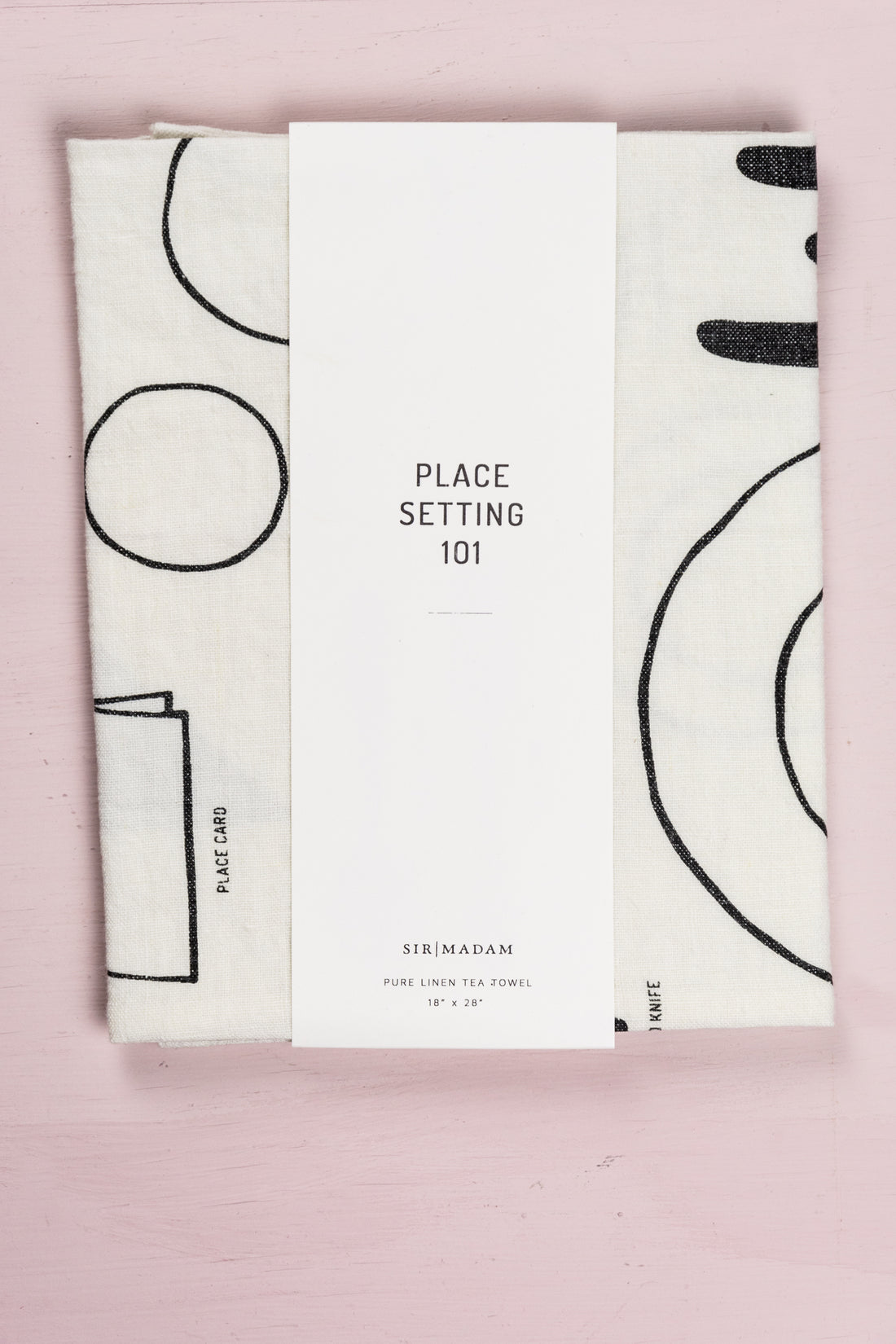 Place Setting 101 Linen Tea Towel