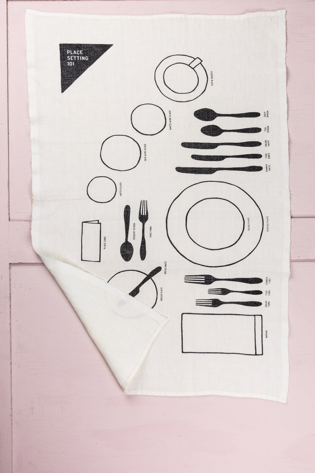 Place Setting 101 Linen Tea Towel