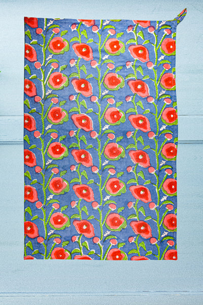 Summer Poppy Tea Towel