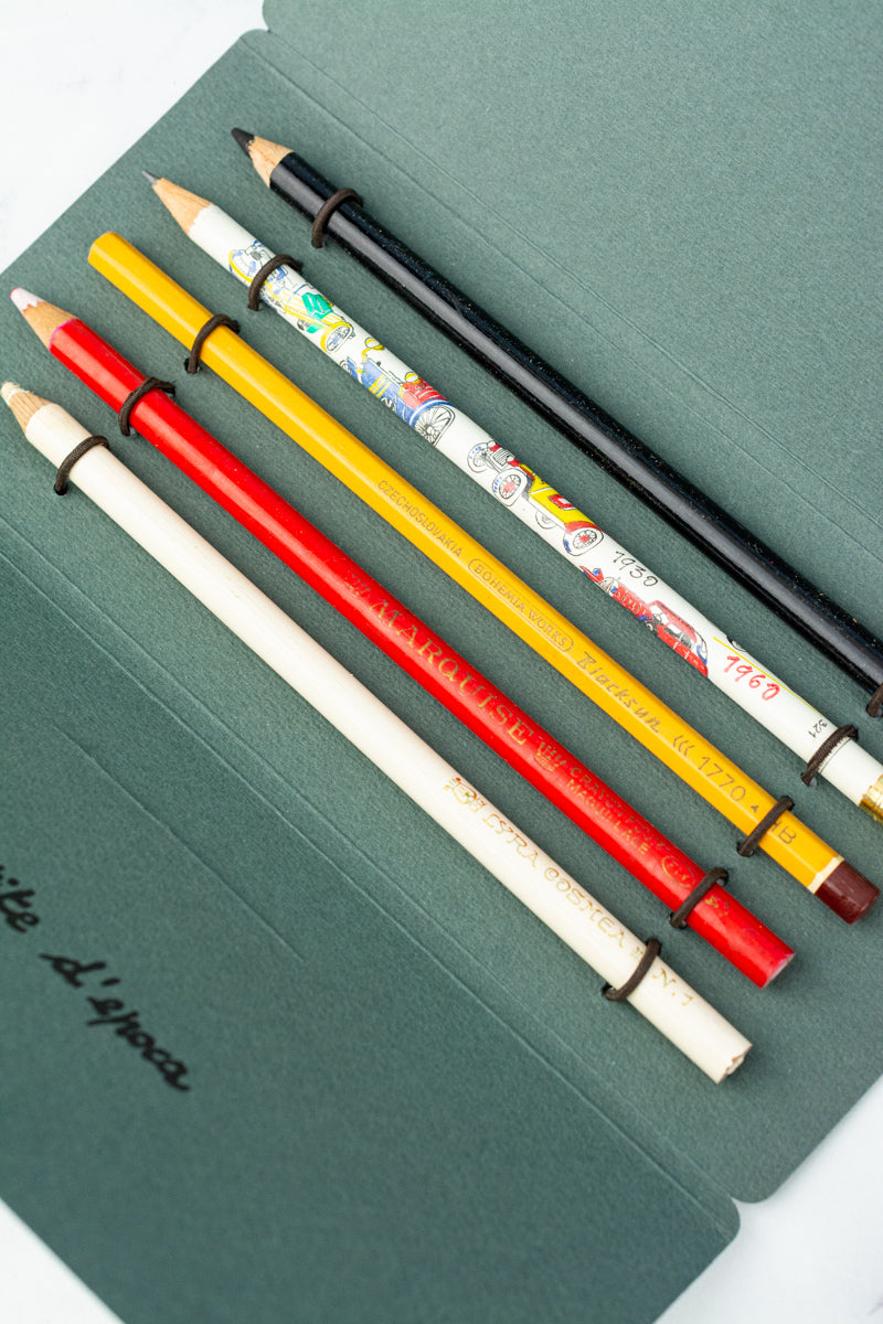 Vintage Antica Cartotecnica Pencils - Set of 5