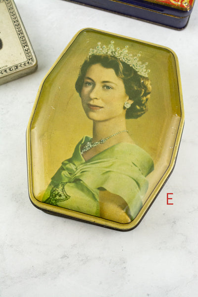 Vintage British Coronation & Jubilee Tins (Prices Vary)