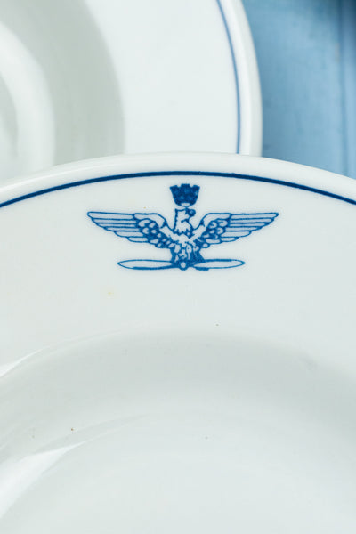 Vintage Italian Air Force Soup Bowls - Set of 4
