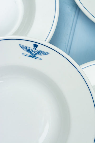 Vintage Italian Air Force Soup Bowls - Set of 4