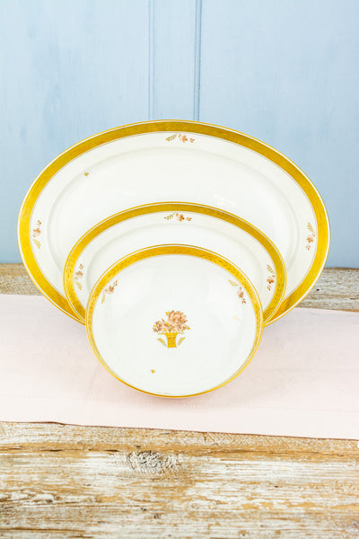 Vintage Royal Copenhagen "Golden Basket" - Traditional Service for 6