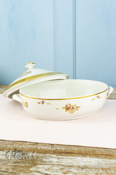 Vintage Royal Copenhagen "Golden Basket" - Traditional Service for 6