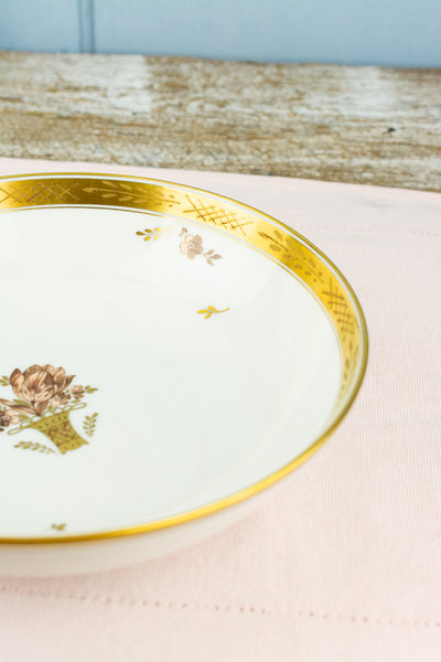 Vintage Royal Copenhagen "Golden Basket" - Traditional Service for 6