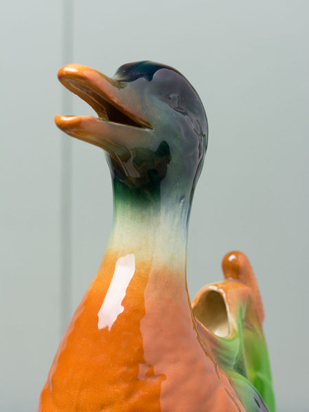 Vintage French St. Clément Duck Pitcher