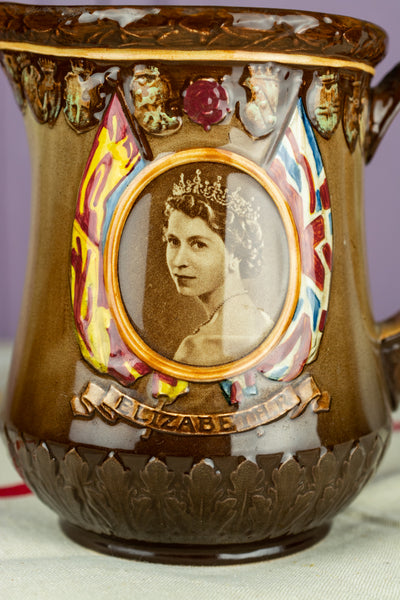 Vintage Queen Elizabeth II 1953 Coronation Pitcher