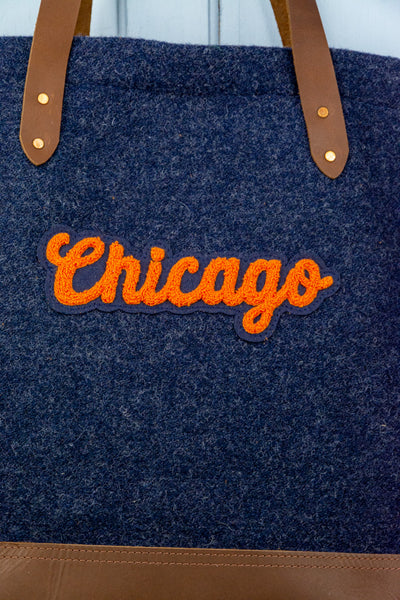 Wool & Leather Chicago Tote