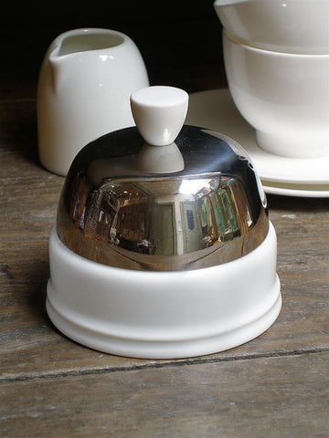 Mariage Freres Rangoon Stoneware & Enamel Red Teapot