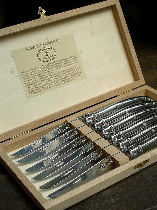 Laguiole Steak Knives, Stainless Steel - Set of 6